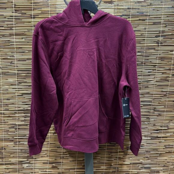 ID Ideology Womens Plus Size Fleece Hooded Pullover Sweatshirt Malbec size 3X - Picture 1 of 2